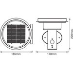 LEDVANCE Applique extérieure Endura Solar Wall double circle 6 W = 600lm Noir