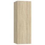 Vidaxl ensemble de meuble tv 8 pièces chêne sonoma aggloméré