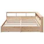 vidaXL Lit bibliothèque sans matelas 180x200 cm bois massif de pin