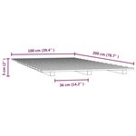 vidaXL Cadre de lit blanc 100x200 cm bois de pin massif