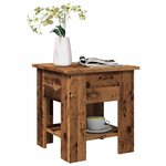 vidaXL Table basse vieux bois 40x40x42 cm bois d'ingénierie