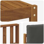 vidaXL Ensemble de canapés d'extérieur 7 Pièces Naturel et Anthracite