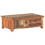 vidaXL Table basse 90x50x31 cm Bois de récupération massif