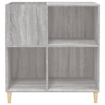 vidaXL Armoire à disques sonoma gris 84 5x38x89 cm bois d'ingénierie