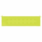 vidaXL Coussin de banc de jardin vert brillant 200x50x3cm tissu oxford