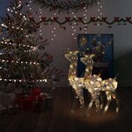 vidaXL Décorations de Noël de renne Acrylique 2 Pièces 120 cm Multicolore