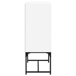 vidaXL Armoire latérale avec portes en verre blanc 69x37x100 cm