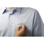 Boite 240 Badges BADGEFIX Imprimables Soie Autocollant 40 x 75 mm 200g Blanc DURABLE