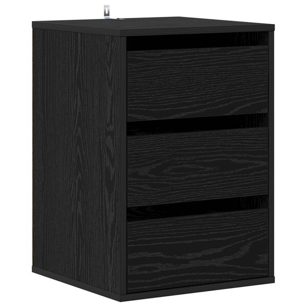 vidaXL Armoire à tiroirs Chêne noir 41 x 40 x 58 cm Bois d'ingénierie