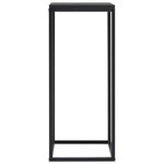 vidaXL Tables d'appoint 2 Pièces Noir Acier