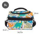 Sac isotherme porte-repas grande capacité (5 L) série spéciale Dinos