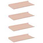 vidaXL Étagère flottante 4 Pièces Rose 40 x 18 x 2 5 cm Acier