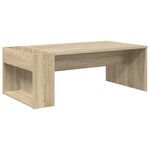 vidaXL Table basse Chêne Sonoma 95 x 50 x 34 cm Bois d'ingénierie