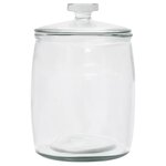 vidaXL Pots de conservation en verre avec couvercle 2 Pièces 8000 ml
