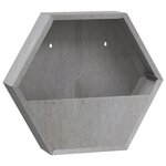 vidaXL Jardinières murales 2 Pièces Rouillé Acier corten 46x10x40 cm