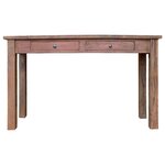 vidaXL Table console bois d'acajou massif 123x42x75 cm