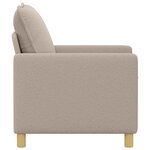 vidaXL Canapé Gris clair 76 x 81 x 87 5 cm Tissu