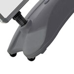 vidaXL Support d'affiche A1 à base d'eau Gris Alliage d'aluminium