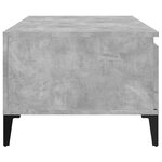 vidaXL Table basse Gris béton 90x50x36 5 cm Bois d'ingénierie