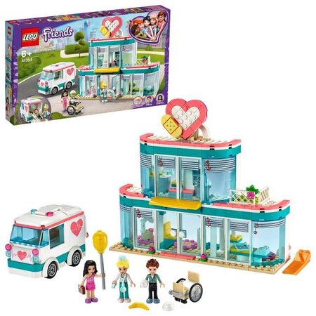Lego friends 41394 l'hôpital de heartlake city avec mini poupées et jouet ambulance  pour filles et garçons de 6 ans et +