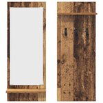 vidaXL Porte-manteau mural avec étagère Bois ancien 70 x 10 x 90 cm