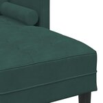 vidaXL Ensemble de Canapés avec coussin 2 Pièces Vert foncé Polyester