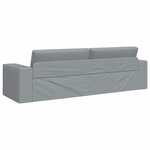 vidaXL Canapé-lit Gris clair 245 x 78 x 77 cm tissu