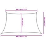 vidaXL Voile d'ombrage 160 g/m² Terre cuite 3/4x2 m PEHD