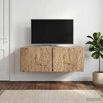 vidaXL Meuble TV mural 98 x 41 x 30 cm Chêne artisanal