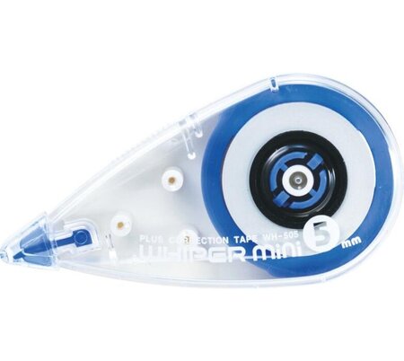 Roller de Correction Mini 7m x 5mm Jetable Bleu PLUS JAPAN