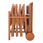 Salon de jardin 5 pièces bois d'acacia naturel 03_0010532