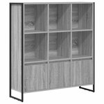 vidaXL Bibliothèque 2 Pièces Gris Sonoma 99 5 x 30 x 108 cm