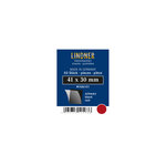Pochettes simple soudure 41 x 30 mm pour timbres type Monaco voitures. Fond - Noir