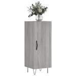 vidaXL Buffet Sonoma gris 34 5x34x90 cm Bois d'ingénierie