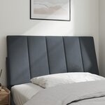 vidaXL Coussin de tête de lit Hanko gris foncé 100 cm velours