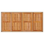 vidaXL Table de jardin beige 190x90x75 cm résine tressée bois d'acacia