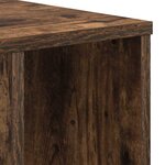 vidaXL Table d'appoint Chêne fumé 37 x 32 x 40 cm Bois d'ingénierie