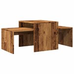 vidaXL Table basse vieux bois 100x48x40 cm bois d'ingénierie