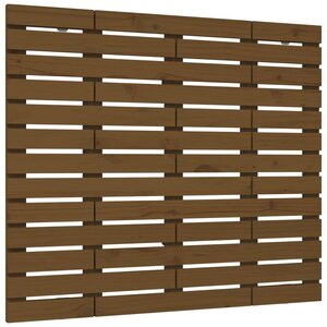 vidaXL Tête de lit murale Marron miel 141x3x91 5 cm Bois massif de pin