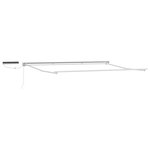 vidaXL Cadre de store rétractable électrique Blanc 4 x 2 m Acier