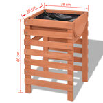 vidaXL Jardinière 38 x 36 x 60 cm bois