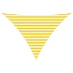 vidaXL Voile d'ombre Jaune et blanc 5 x 5 x 6 m 100   polyester Oxford