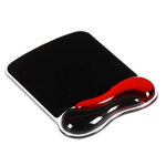 Tapis de souris ergonomique - repose poignet - kensington - duo gel noir/rouge