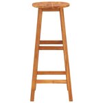 vidaXL Tabourets de bar lot de 2 bois d'acacia massif