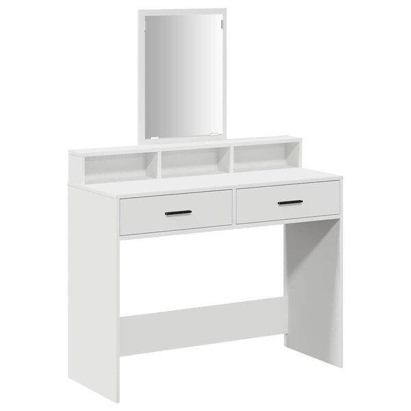 vidaXL Coiffeuse avec tiroir Blanc 100 x 41 x 140 cm Bois d'ingénierie