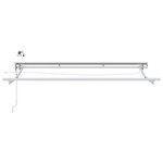 vidaXL Auvent rétractable électrique Beige et blanc 3 5 x 2 m