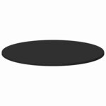 vidaXL Plateau de table Noir 70 x 70 x 1.5 cm Bois d'ingénierie