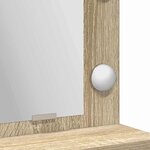 vidaXL Table de Toilette avec étagère Chêne Sonoma 50 x 41 x 135 cm