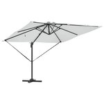 vidaXL Parasol Couleur sable 286 x 285 x 270 cm Aluminium