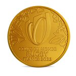 Coupe du monde de rugby France 2023 - Monnaie de 1/4€ - Emblème